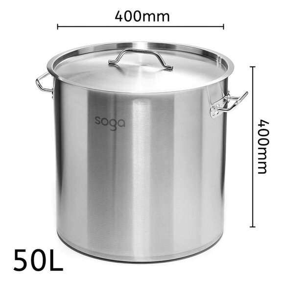 SOGA Stainless Steel 50L Stockpot - Picture 6 of 12